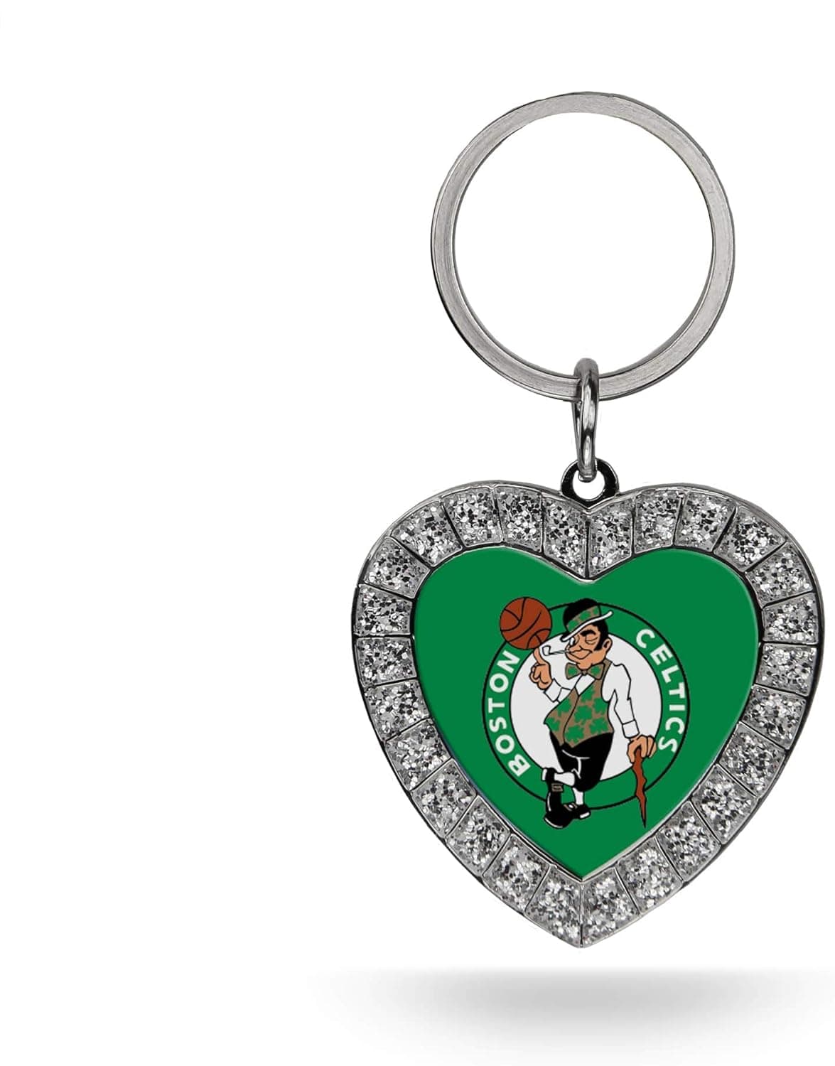Stylish NBA Boston Celtics Keychain with Rhinestones