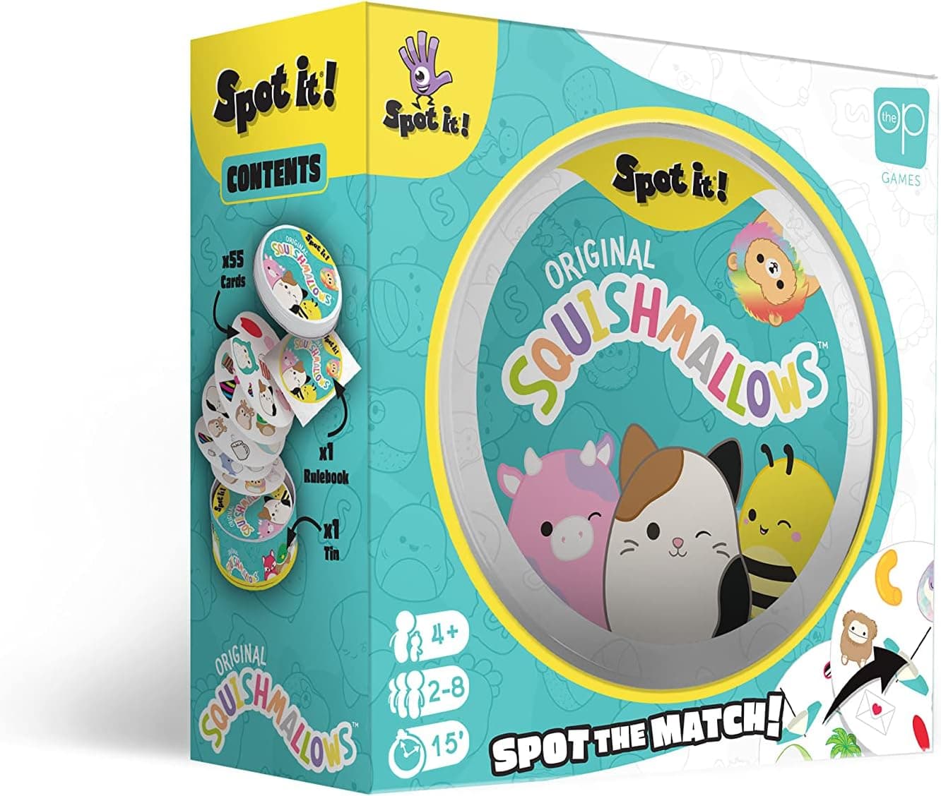 Spot It! Squishmallows - Fun Card Game with Cute Characters