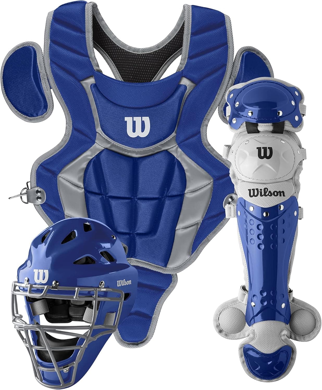 Save 17% on WILSON C200 Youth Catcher's Gear Kit in Royal