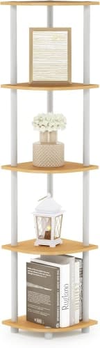 Furinno 5-Tier Corner Shelf - 48% Discount