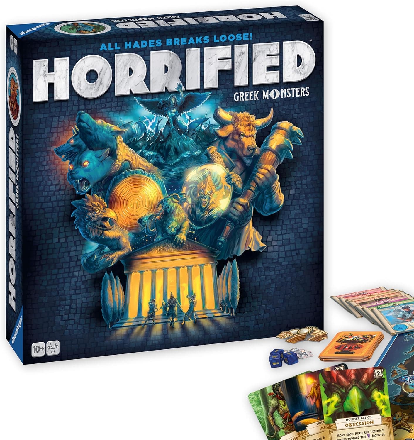 Ravensburger Horrified: Greek Monsters - Cooperative Strategy Board Game