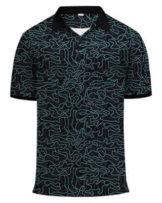 Moisture-Wicking Golf Polo Shirt by KUYIGO