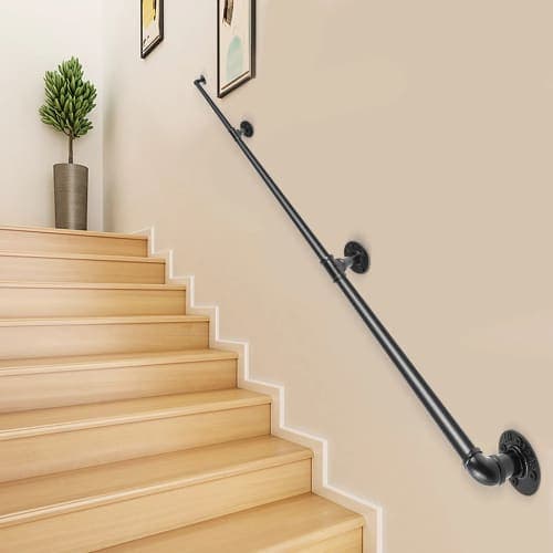 Vevor 10-Ft Staircase Handrail with Mounting Hardware - 25% Off