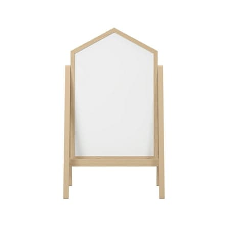 House of Happy Chalk/ White Board Easel, Natural