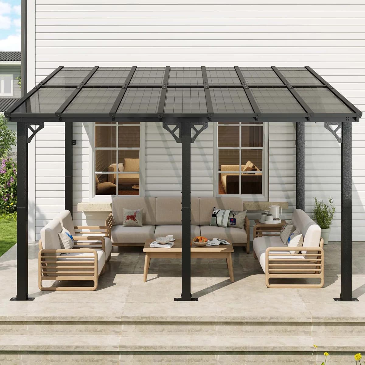Upgrade Your Outdoor Space with a Wayfair 14' Aluminum Canopy - Now $387
