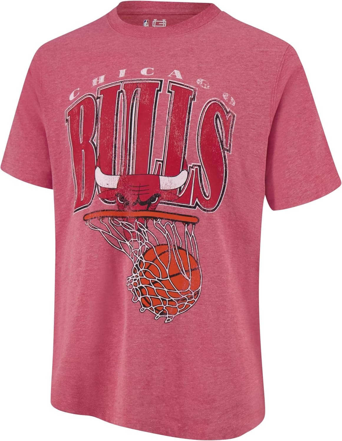 NBA-Inspired Active Tee: Chicago Bulls Team Colors