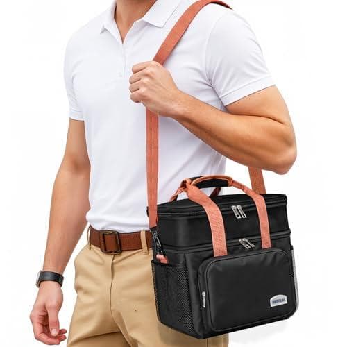 OrbitShell 12L Double Deck Lunch Bag - Insulated Meal Carrier