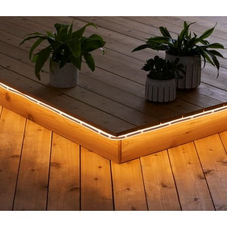 Better Homes & Gardens 16.4-Foot Plug-In White Neon Rope Flex Light, Double-Sided Glow, Indoor/Outdoor Use, Flexible Accent Lighting