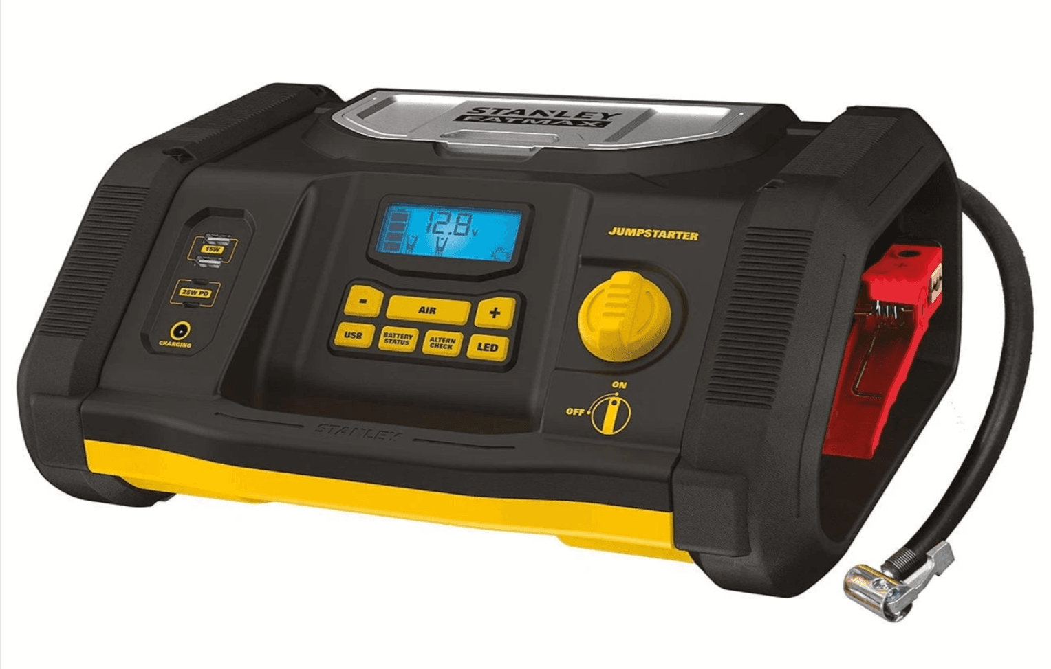 Stanley Fatmax 1200A Jump Starter with Air Compressor & USB Power