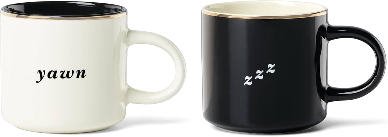 Stylish kate spade new york Mugs, Set of 2, Black