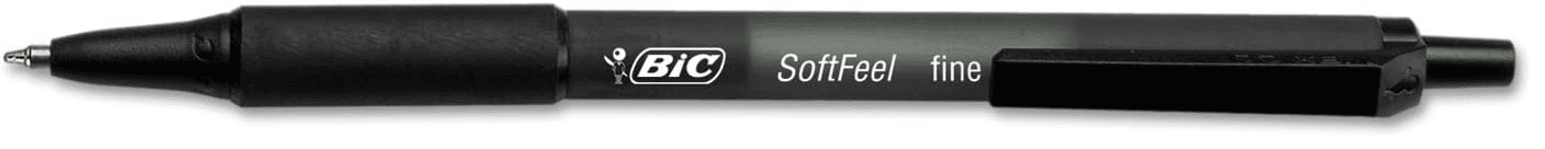12-Pack BIC Soft Feel Fine Point 0.8mm Retractable Ballpoint Pen Amazon