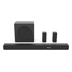 Refurbished Hisense 5.1 Channel Soundbar with Subwoofer & Rear Speakers - $87.20 with Free Shipping