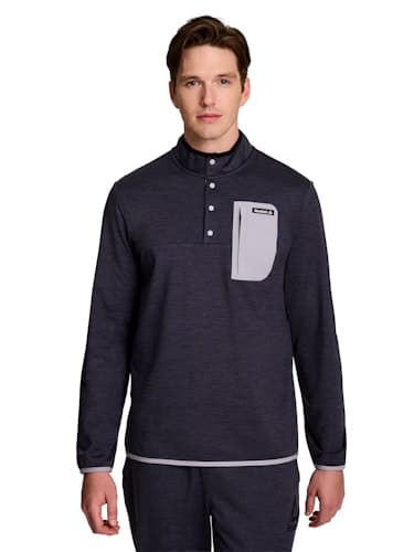 Reebok Men's Freedom Mock Neck Snap Sweatshirt at 52% Off