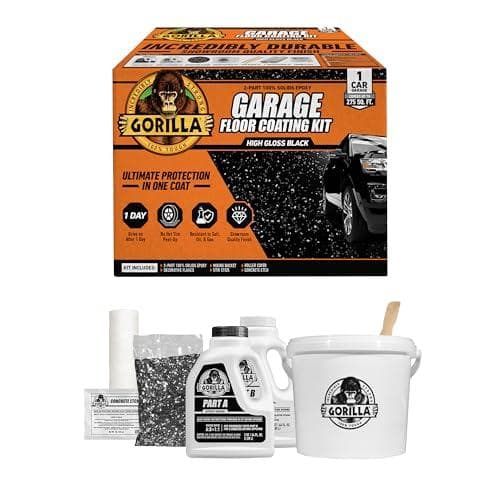 7pc Gorilla Epoxy Garage Floor Coating Kit Amazon