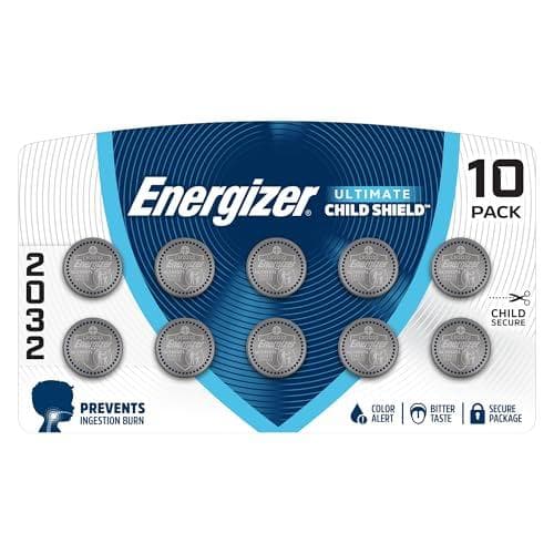 10-Pack Energizer Ultimate Child Shield CR2032 Batteries Amazon
