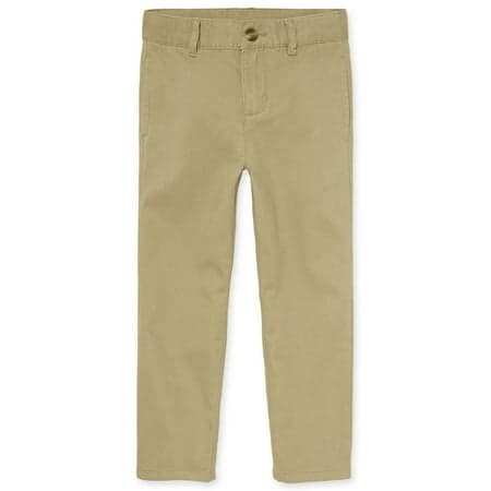 The Children's Place Boys Uniform Stretch Straight Chino Pants, Sizes 4-18