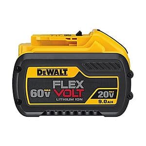 DEWALT FLEXVOLT 20V/60V MAX 9.0Ah Battery for $128 + Free Shipping with Prime
