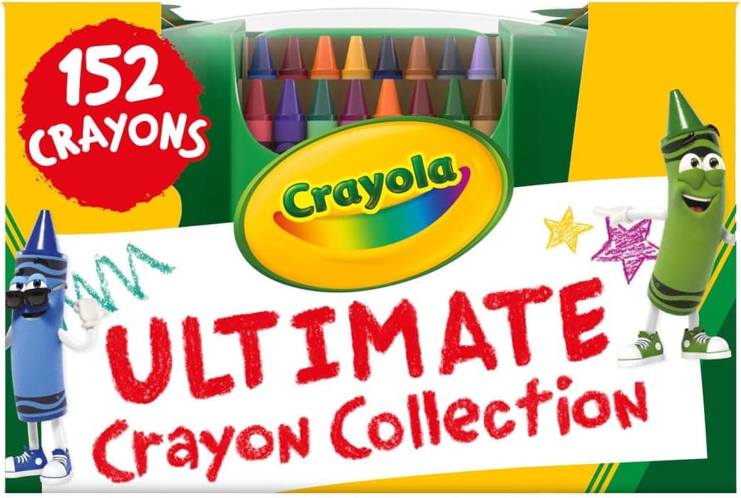 Crayola Ultimate Crayon Box - 152 Classic & Glitter Crayons