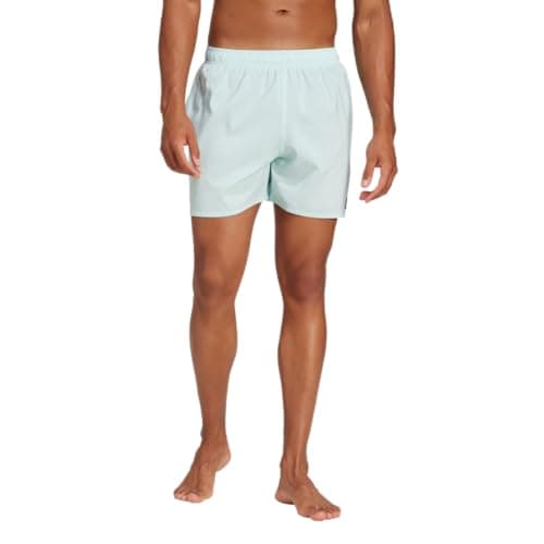 adidas Men's Solid CLX Swim Shorts: Halo Mint & Black
