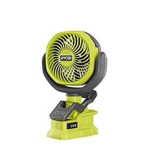 Ryobi ONE+ Cordless Clamp Fan: Portable Cooling Comfort