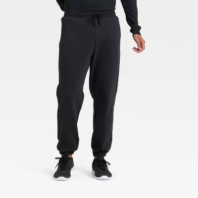 Men's Active Comfort Fleece Pants - All In Motion™ Black XXL