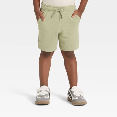 Toddler Boys' Knit Shorts - Cat & Jack™ Green 18M