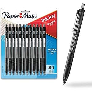 24-Pack Paper Mate InkJoy Retractable Pens for $6.80