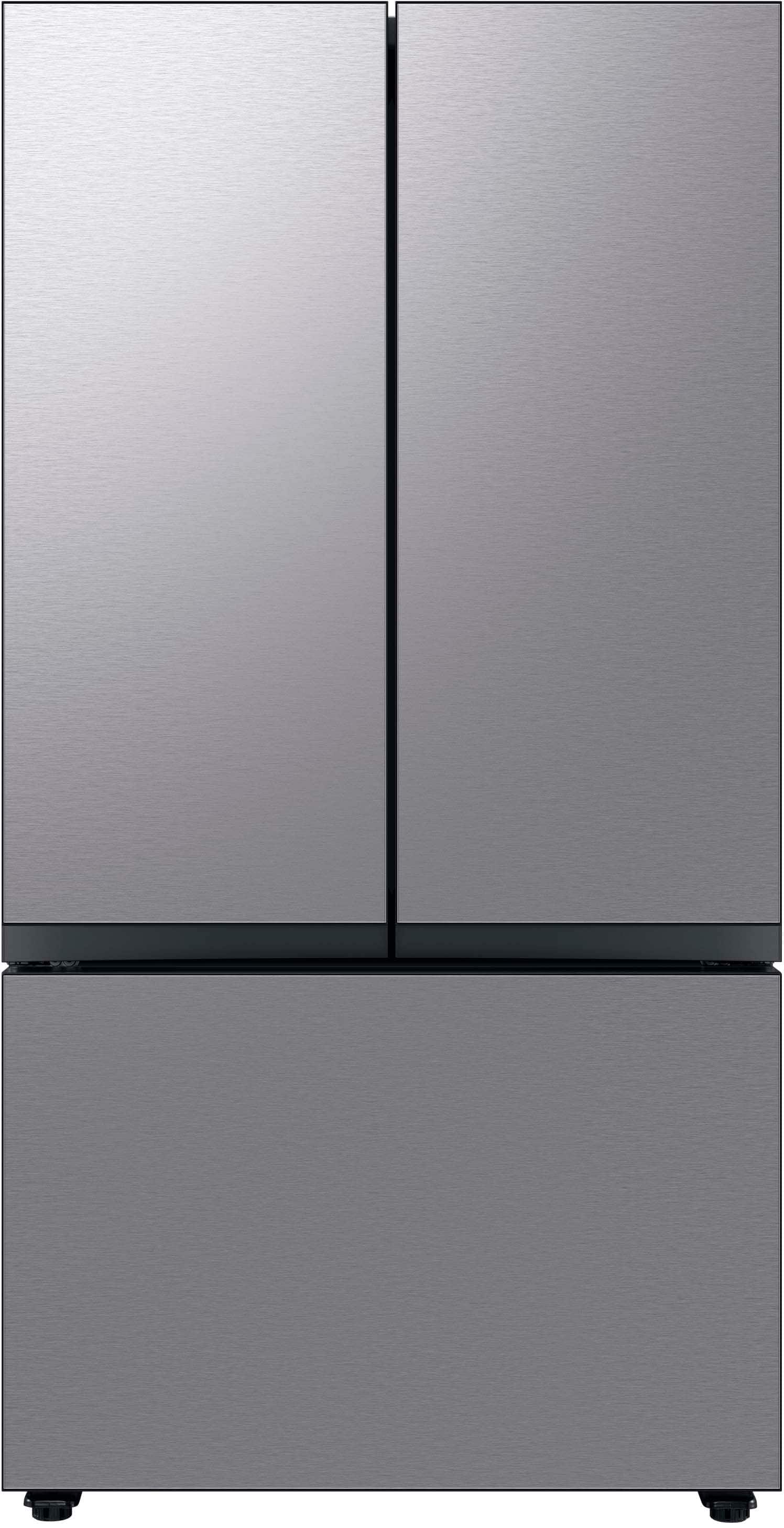 Samsung - BESPOKE 30 cu. ft. 3-Door French Door Smart Refrigerator with AutoFill Water Pitcher - Stainless Steel