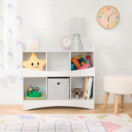 BYO Kids Toy Storage & Bookcase, White