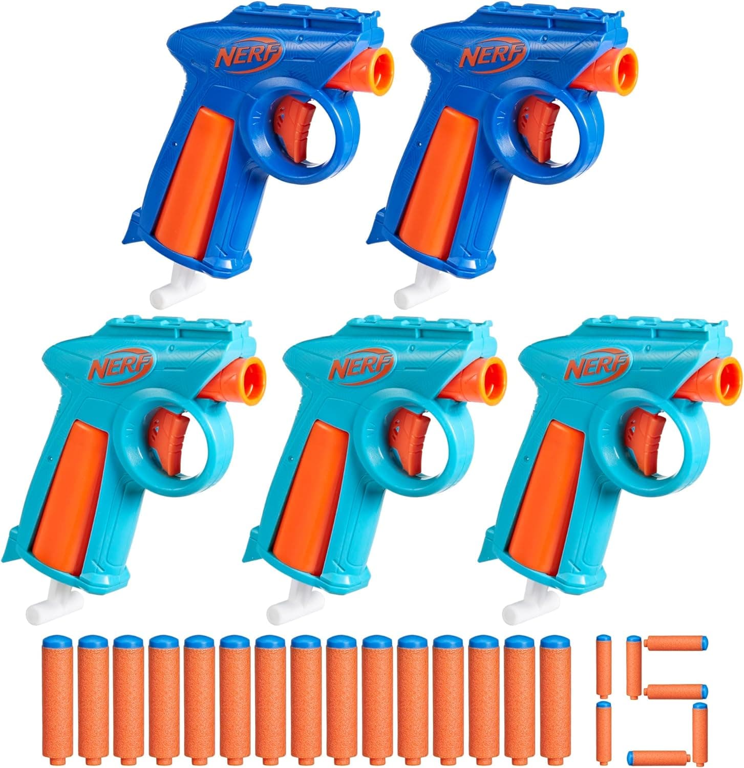 Nerf N Series Party Pack, Includes 5 N Series Flex Blasters, 15 N1 Darts Compatible Only N Series Blasters, Ages 8+ (Amazon Exclusive)