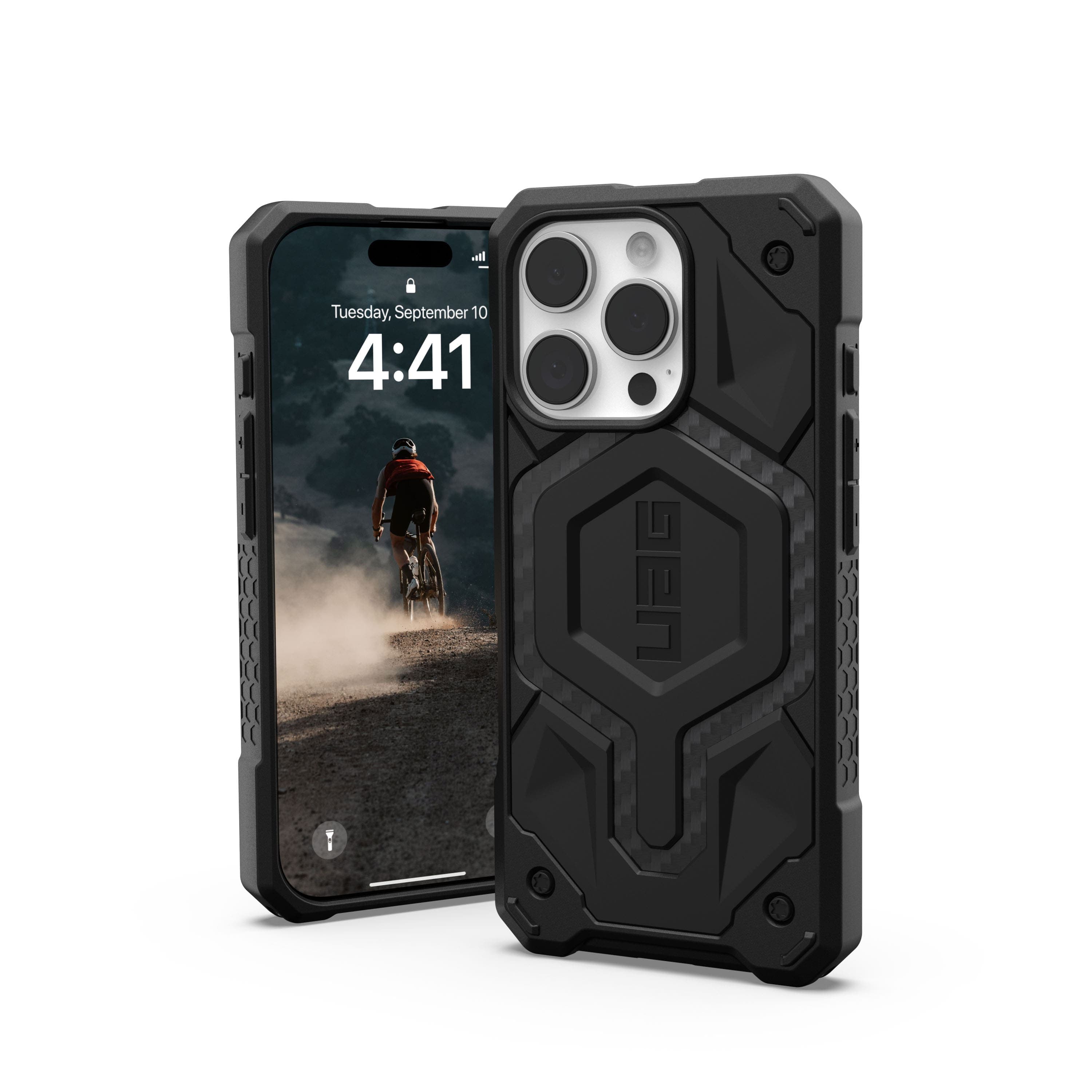 UAG - Monarch Pro Series Case with Magsafe for Apple iPhone 16 Pro - Carbon Fiber