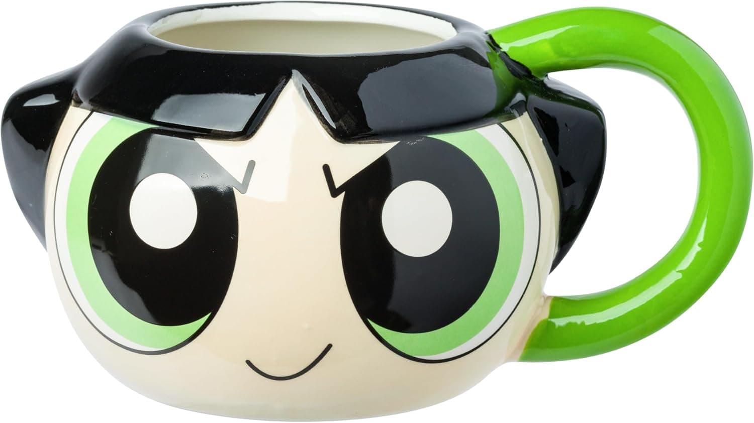Silver Buffalo Powerpuff Girls Buttercup Ceramic 3D Sculpted Mug, 20 Ounces