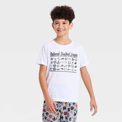 Boys' NFL Teams Short Sleeve Graphic T-Shirt - White S