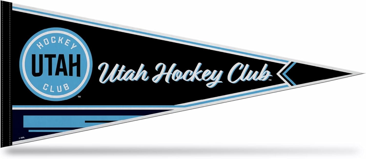 Rico Industries NHL Hockey Utah Hockey Club Classic 12" x 30" Felt Wall Décor Pennant - Great for Home/Bed Room/Man Cave Décor