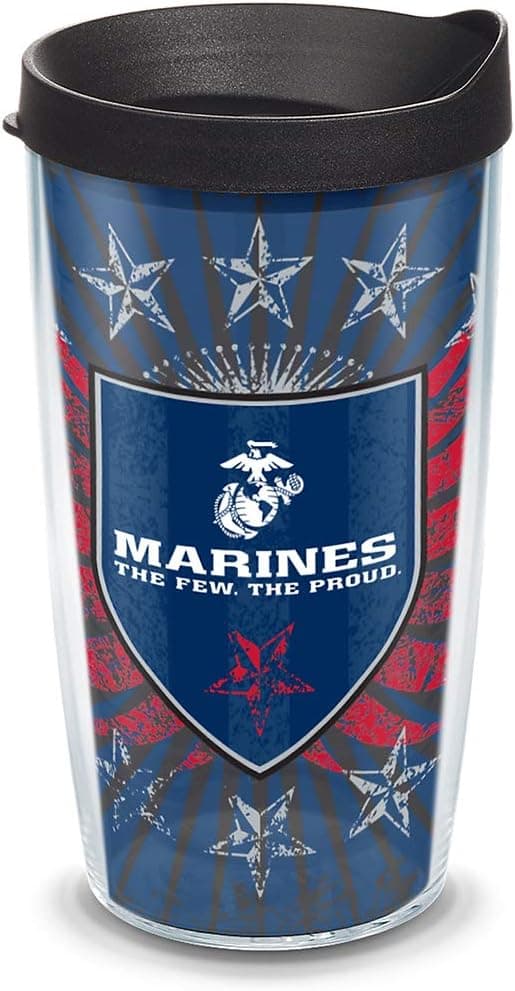 Durable Tervis Marines Tumbler Keeps Drinks Cold & Hot