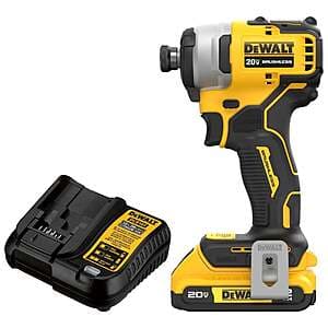 Save on the DEWALT Atomic 20V Max Brushless Impact Driver