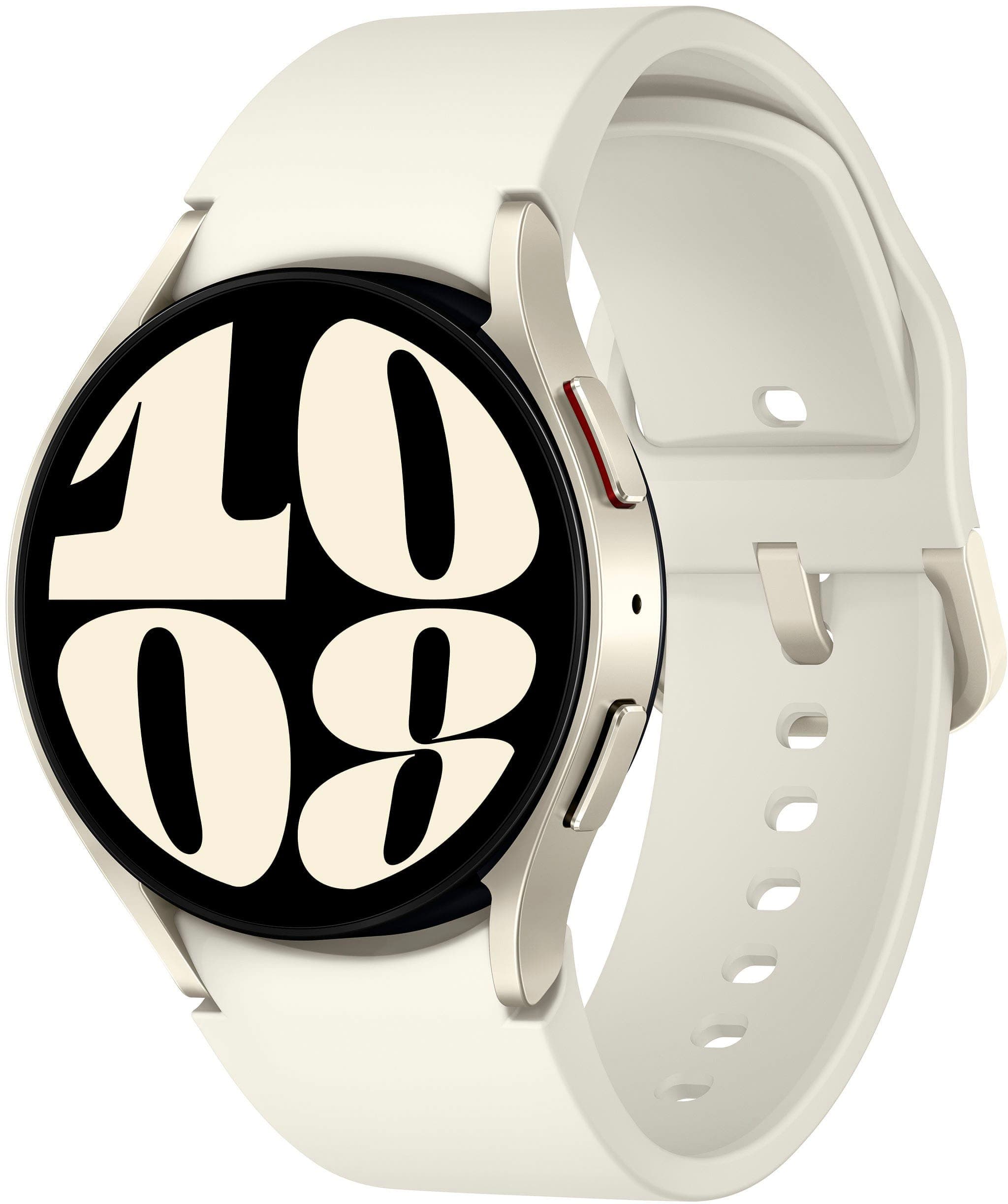 Samsung - Geek Squad Certified Refurbished Galaxy Watch6 Aluminum Smartwatch 40mm BT - Cream - (2023)