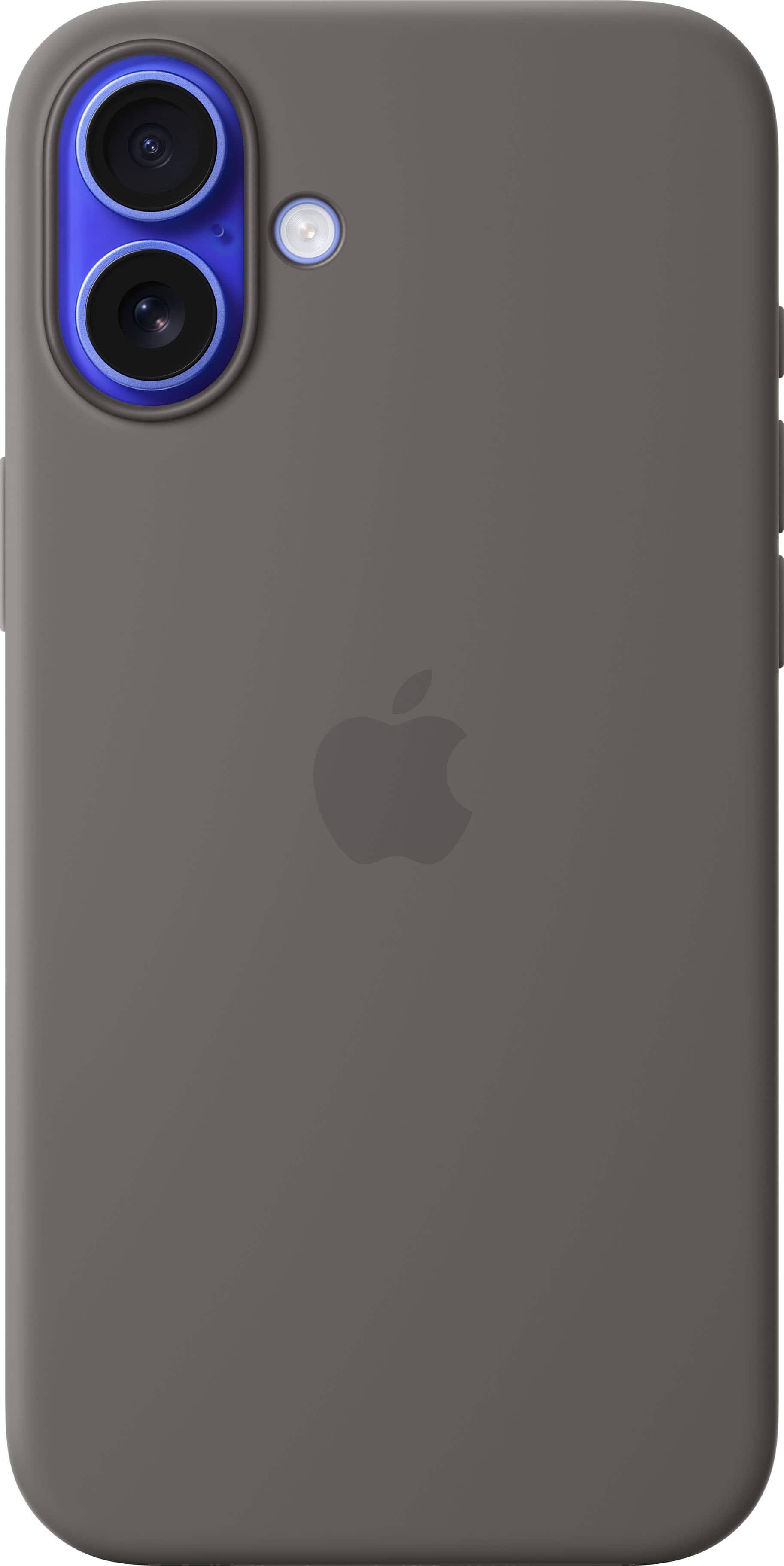 Apple - iPhone 16 Plus Silicone Case with MagSafe - Stone Gray