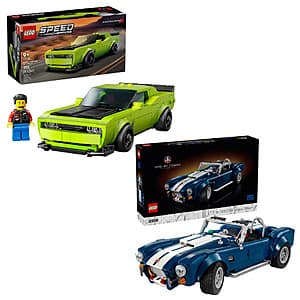 LEGO Shelby Cobra 427 S/C & Dodge Challenger SRT Hellcat Bundle