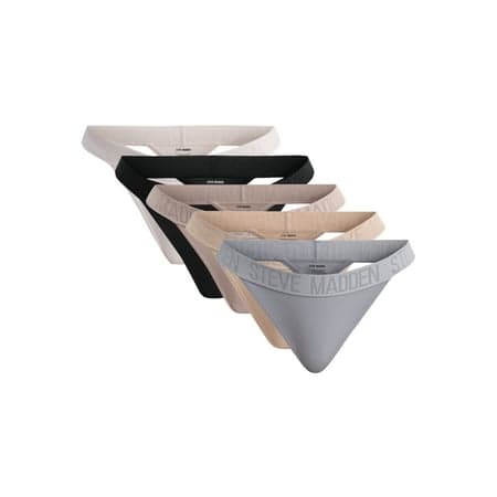 Steve Madden Women's Micro String Thong, 5-Pack, Sizes S-XL