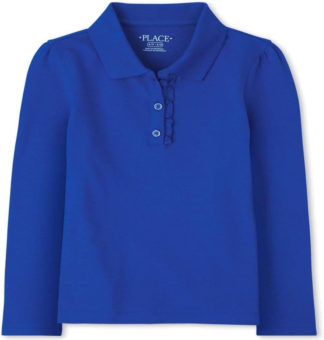 Girls Uniform Pique Polo Shirt - 60% Off