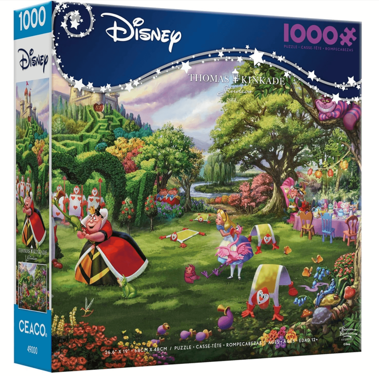 Disney-Themed 1000-Piece Puzzle: Ceaco's Thomas Kinkade Queen of Hearts