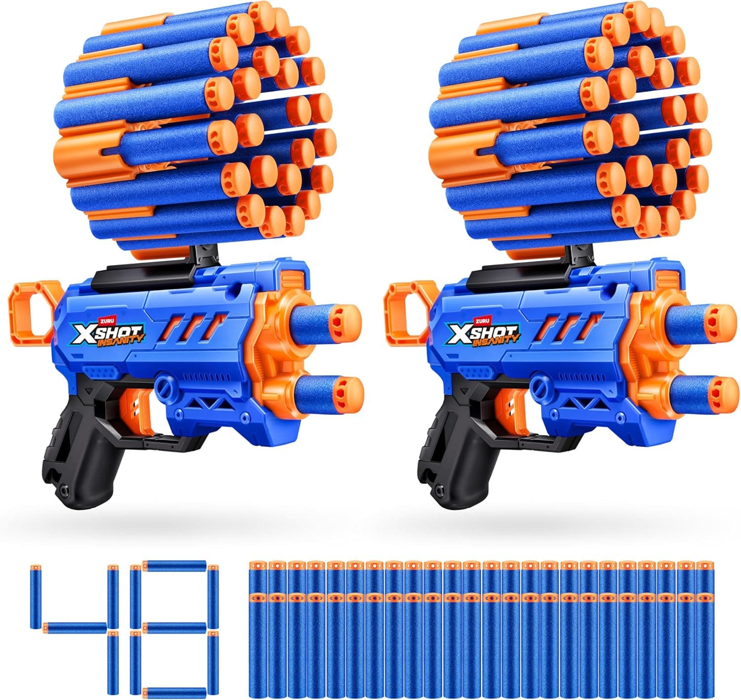 Unleash Foam Dart Mayhem with XSHOT Insanity Micro Blaster Dual Pack