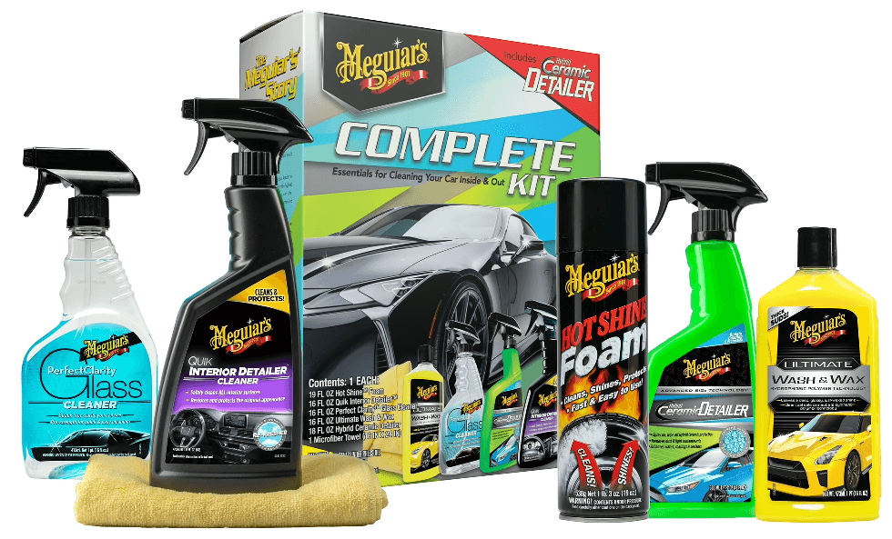 6 Piece Meguiar's Complete Car Care Kit Walmart
