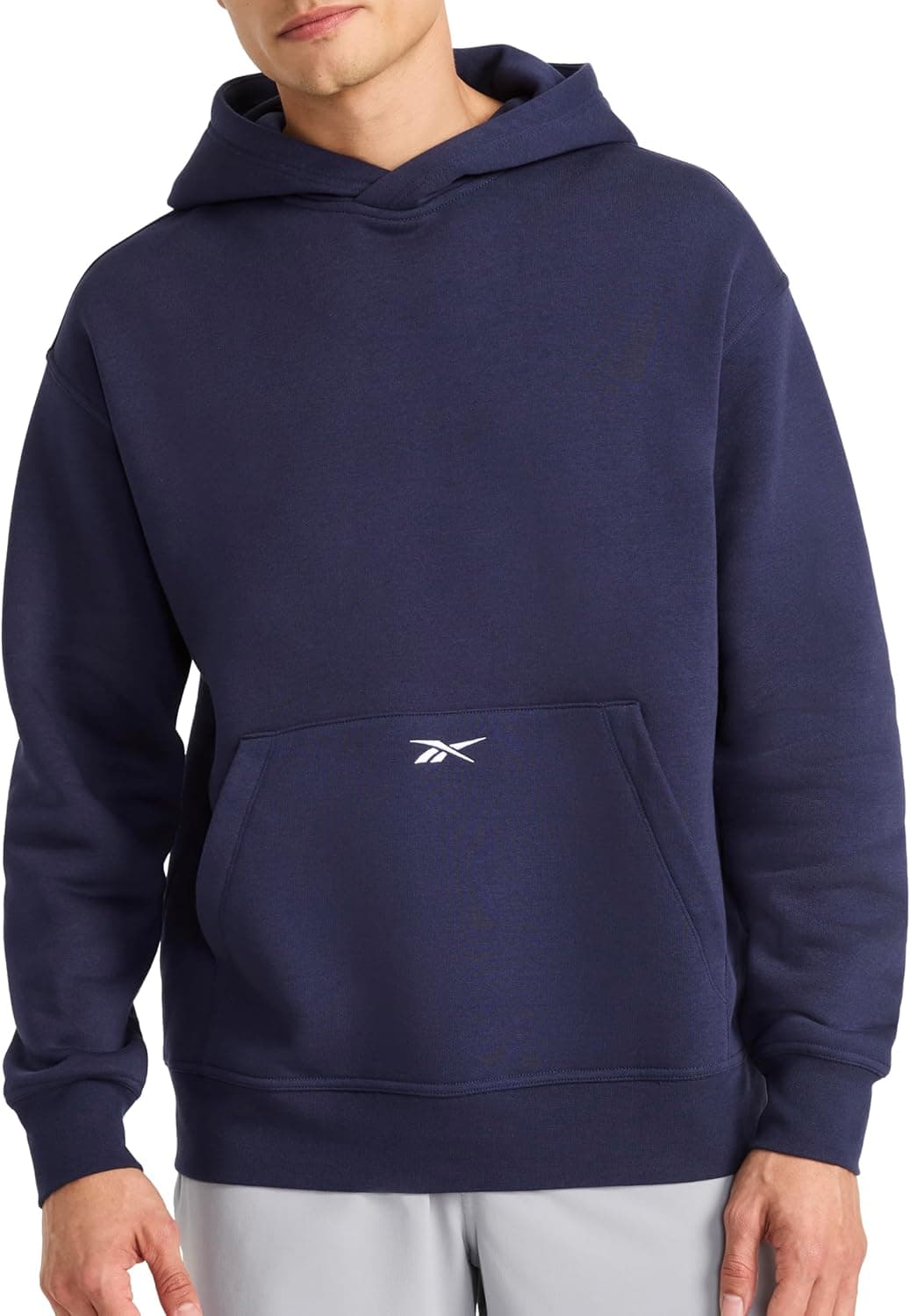 Reebok Men's Oversized Cotton-Poly Hoodie