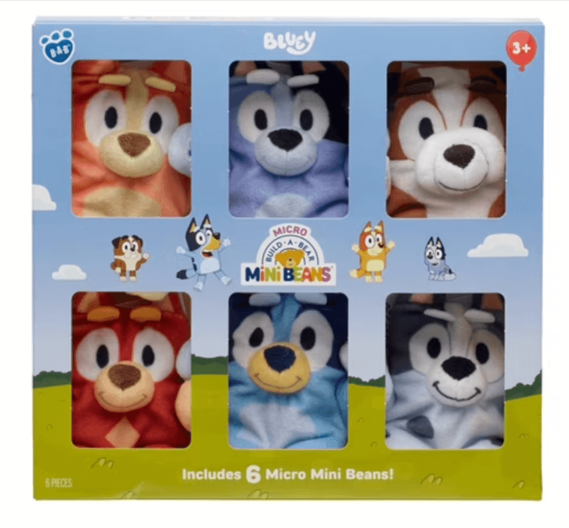 Save 40% on Build-A-Bear Micro Mini Bluey Plush Collection
