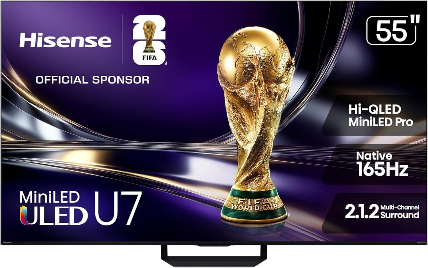 Upgrade to Hisense's 55" U7 Mini-LED 4K Smart TV with Google Assistant