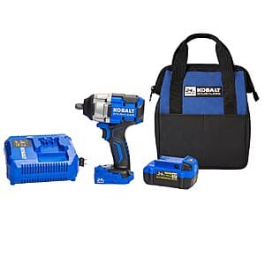 Powerful Kobalt 24V Impact Wrench with Battery & Charger - Just $99