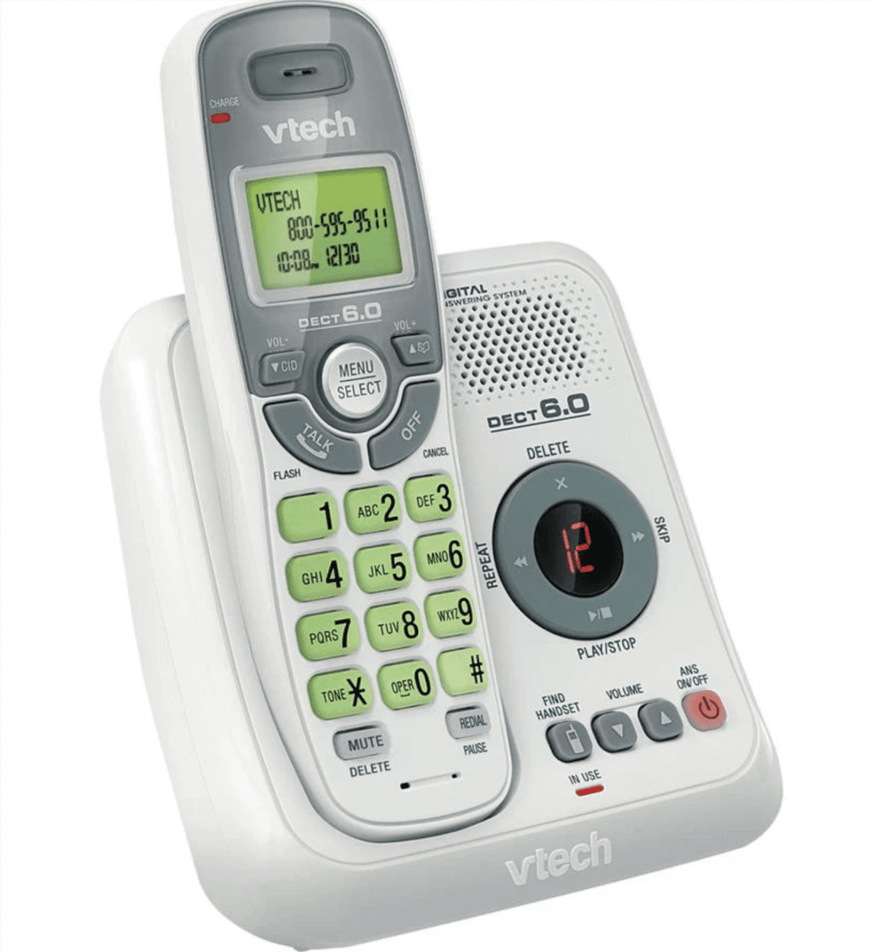 VTech DECT 6.0 Cordless Phone with Answering System w/ Caller ID eBay