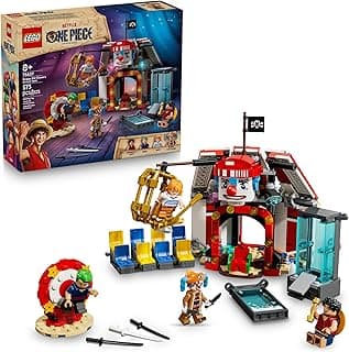 LEGO ONE Piece Buggy The Clown’s Circus Tent Building Blocks - Creative Building Toy for Boys & Girls, 8+ - 4 Toy Figures & Playset for Pretend Play - Gift Idea for Birthdays & Anime Fans - 75637
